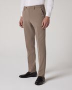 Slim Stretch Wool Blend Tailored Pant, Mushroom, hi-res
